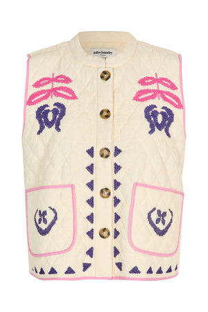 Lollys Laundry CairoLL Weste Vest Creme