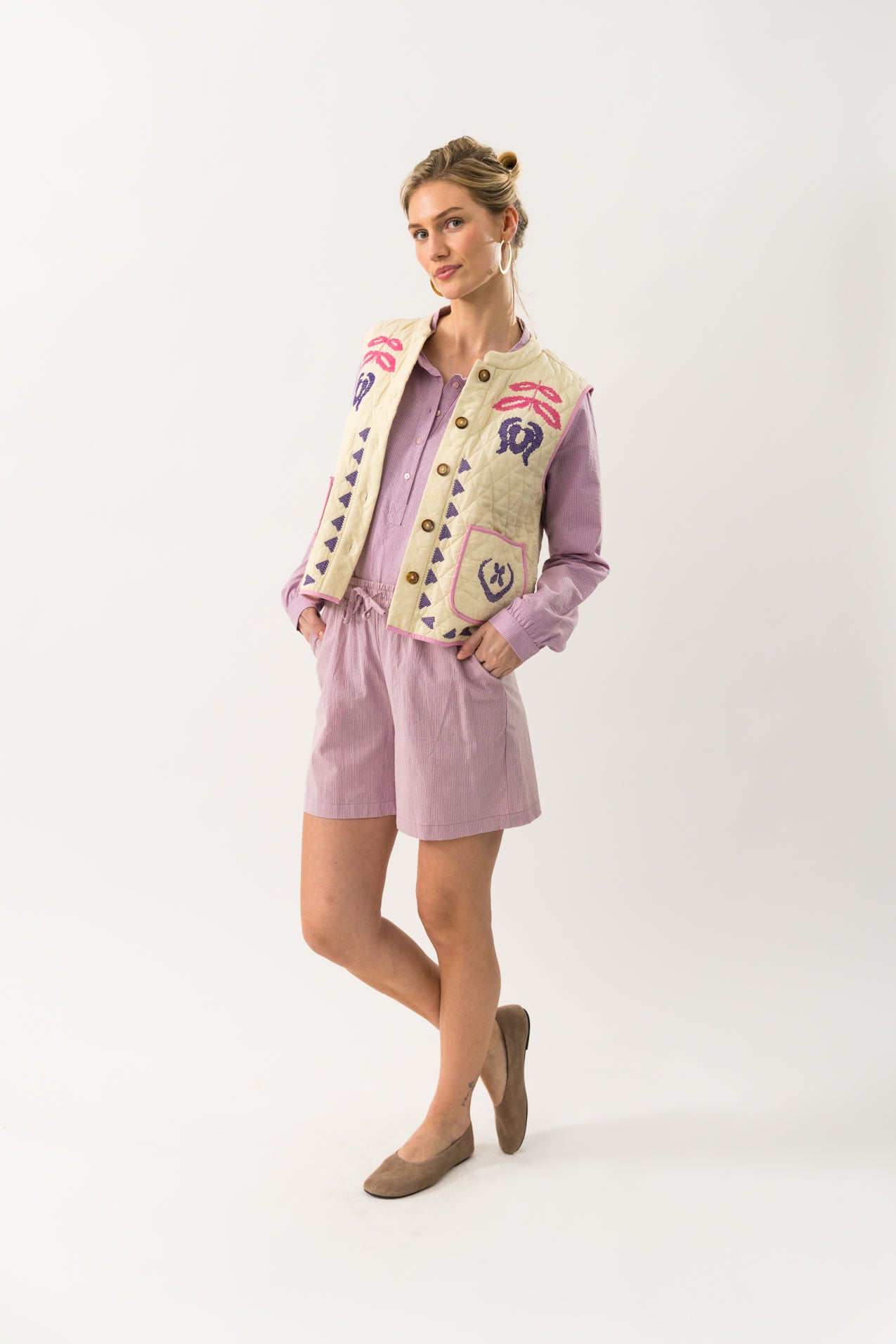 Lollys Laundry CairoLL Weste Vest Creme