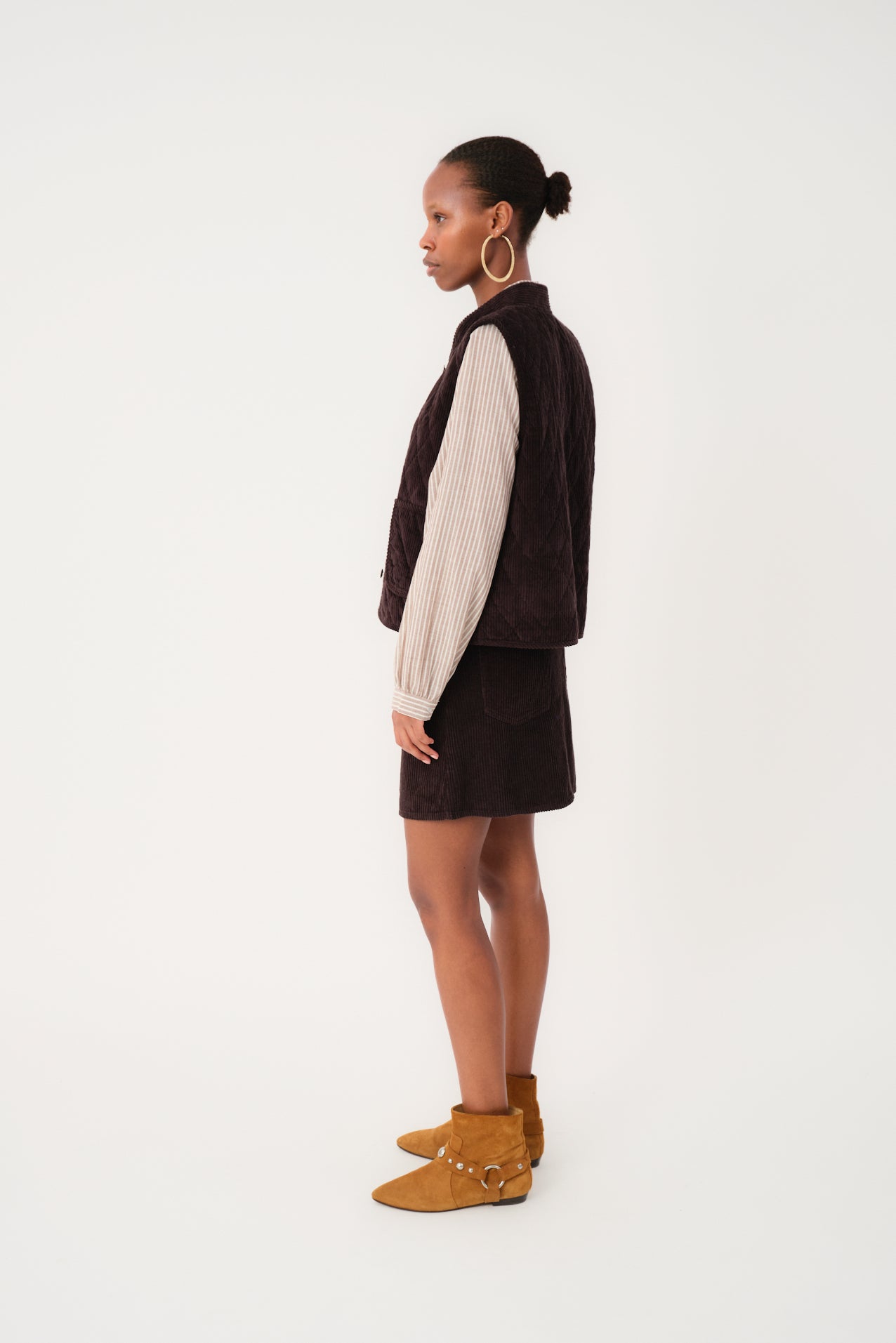 Lollys Laundry CairoLL Weste Vest 87 Dark Mokka