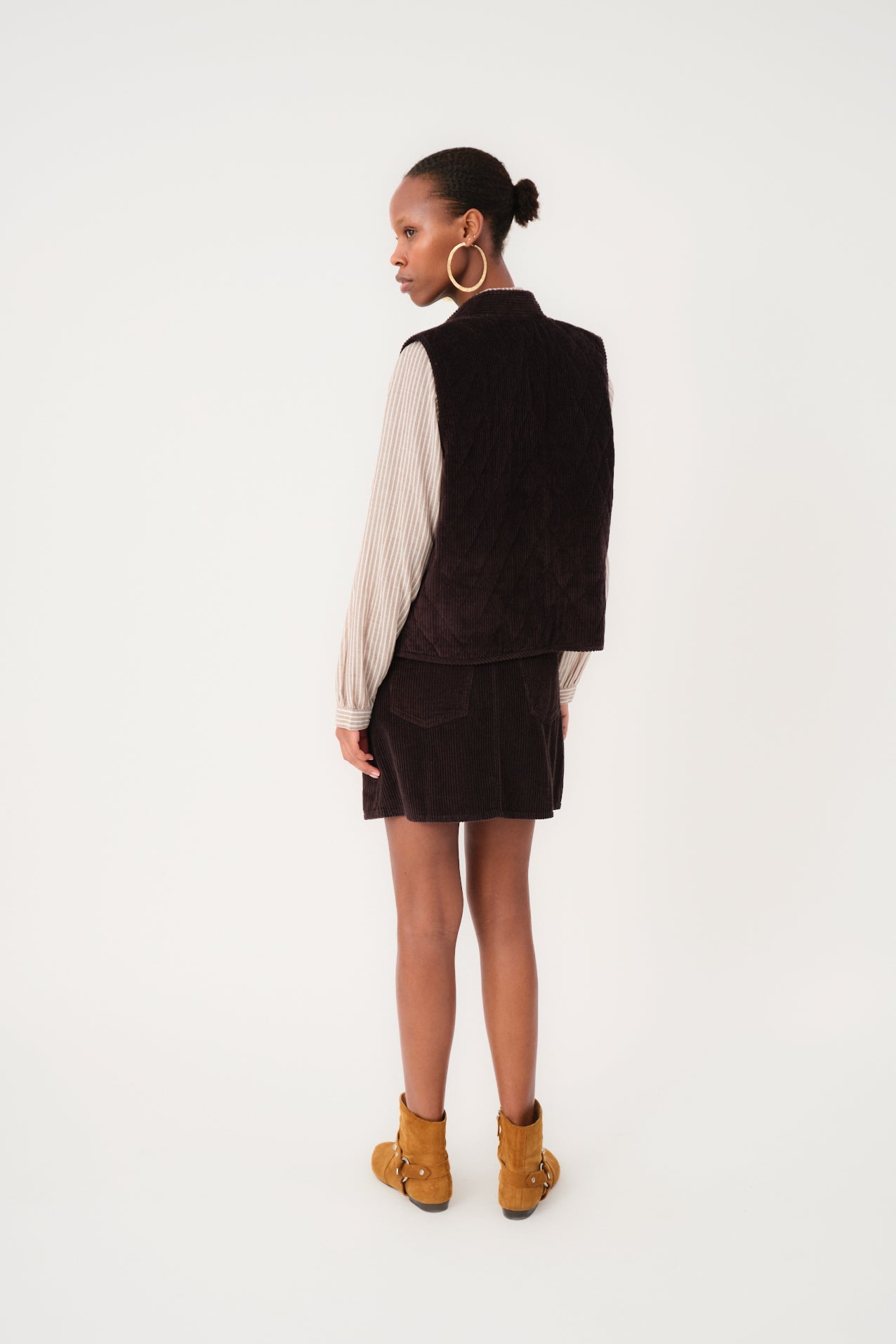 Lollys Laundry CairoLL Weste Vest 87 Dark Mokka