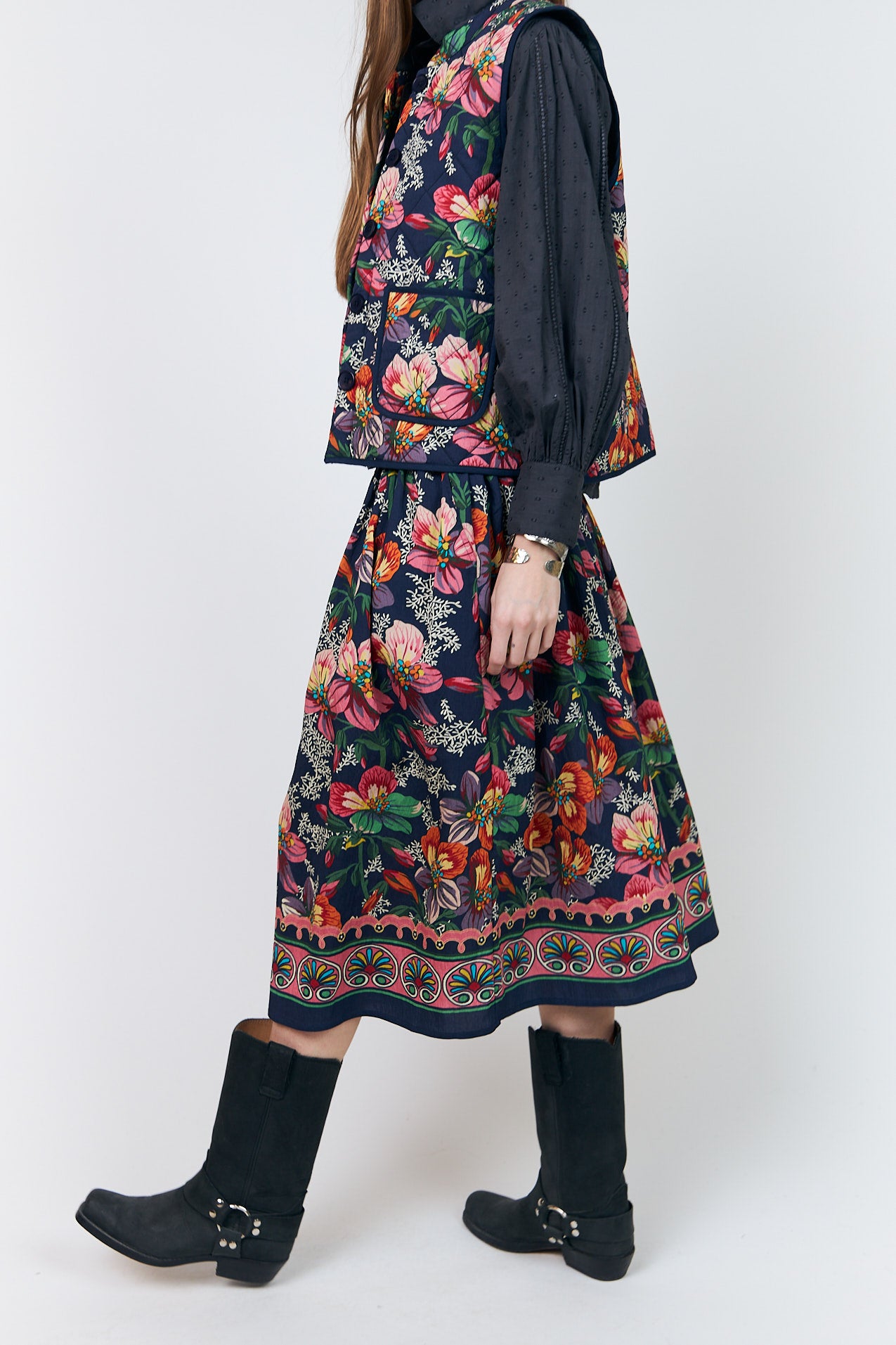 Lollys Laundry CairoLL Weste Vest Blumenmuster
