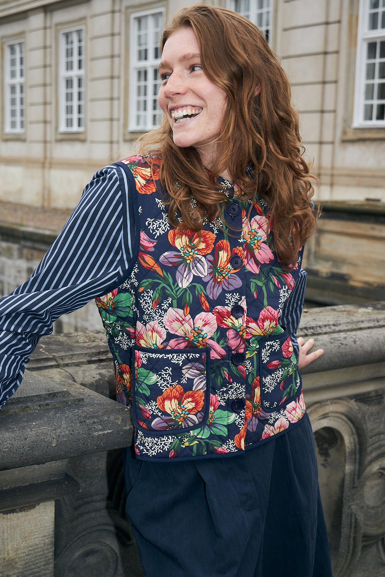 Lollys Laundry CairoLL Weste Vest Blumenmuster