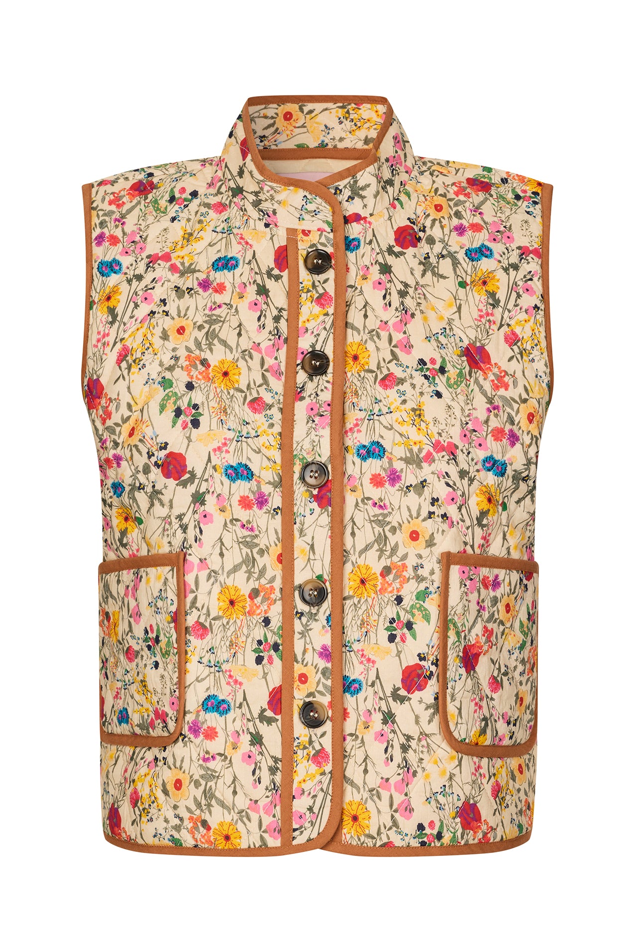 CairoLL gesteppte Weste - Blumenmuster