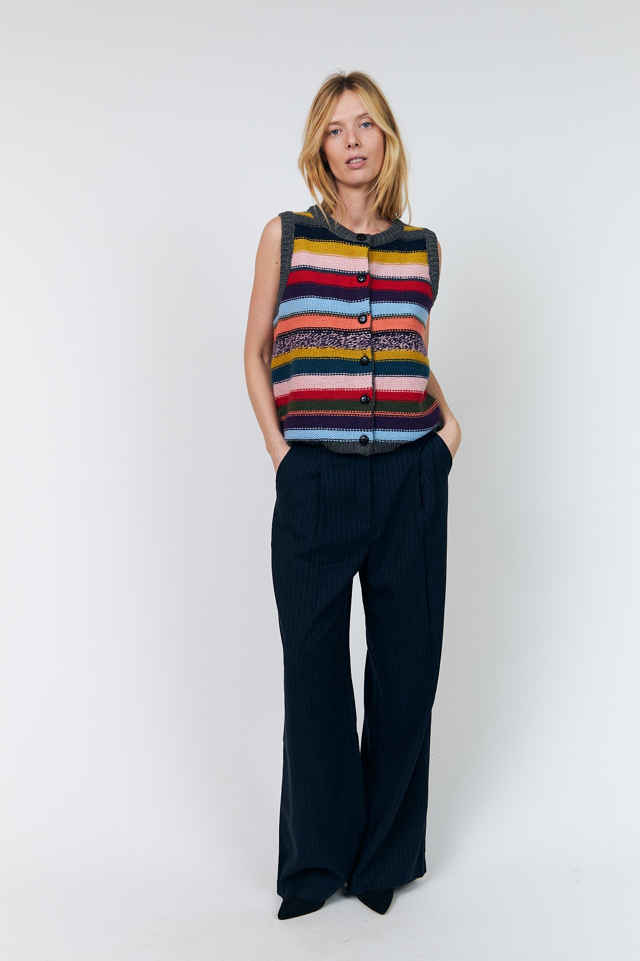 Lollys Laundry CaitLL Strickweste Vest Multicolor