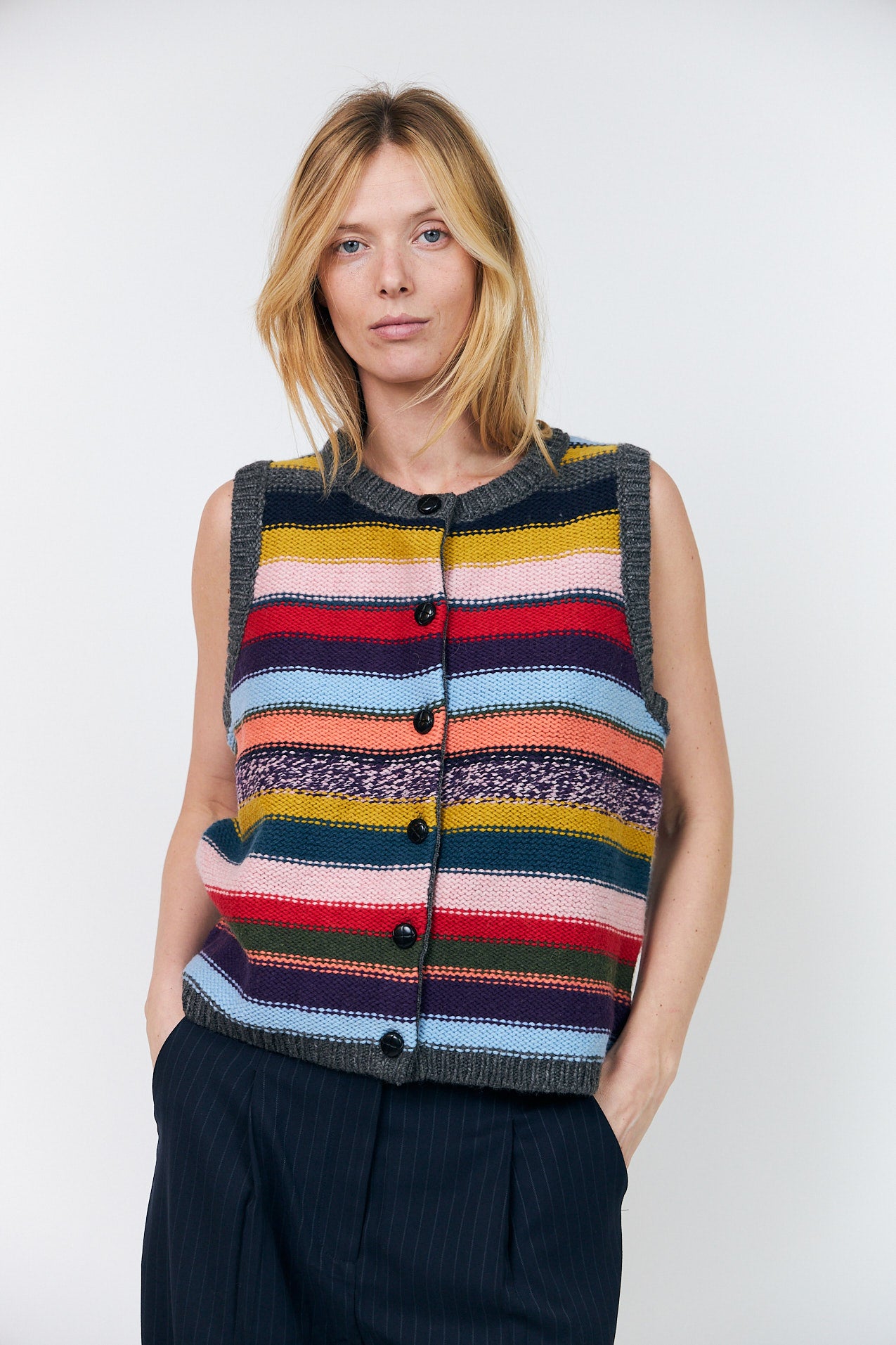Lollys Laundry CaitLL Strickweste Vest Multicolor