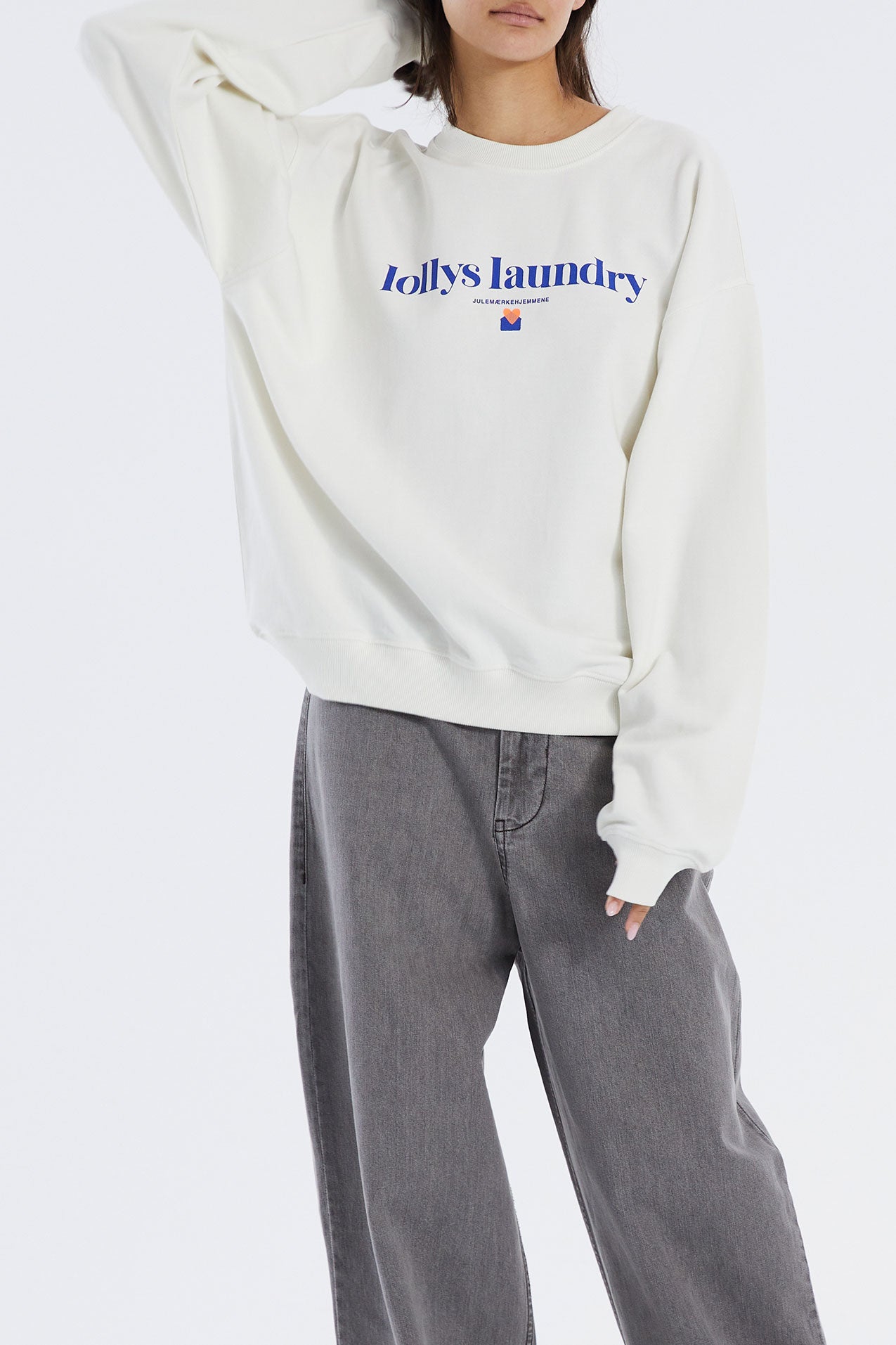 Lollys Laundry California Julemærke Sweat Sweatshirt 02 Creme