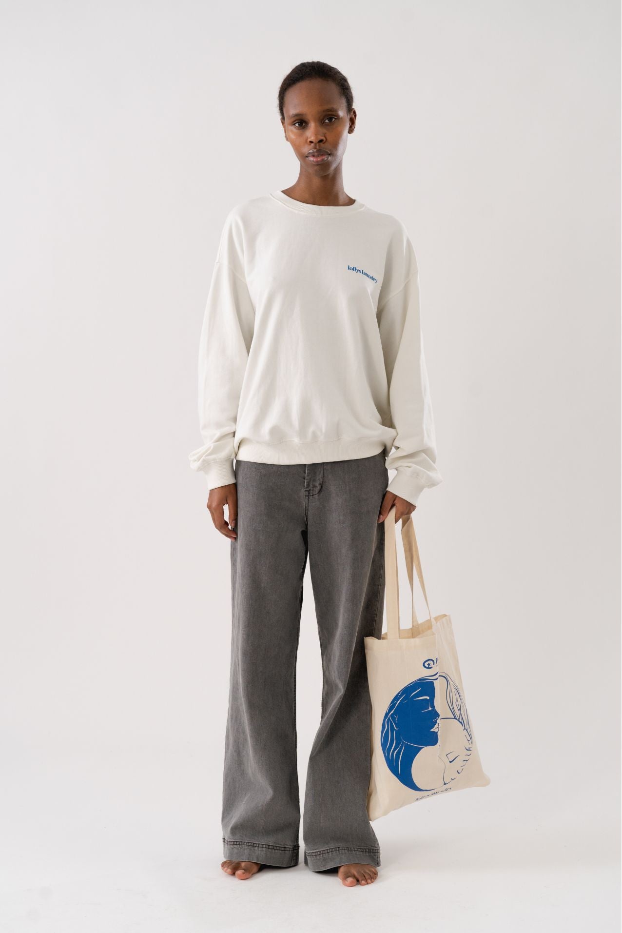Lollys Laundry California Logo Sweat Plan International Sweatshirt 02 Creme