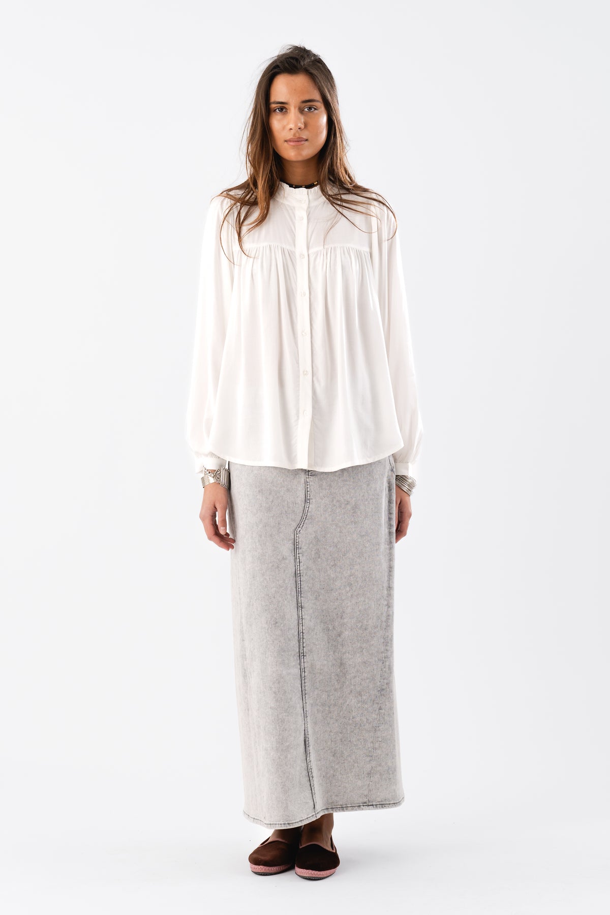 Lollys Laundry CaraLL Shirt LS Shirt Weiß