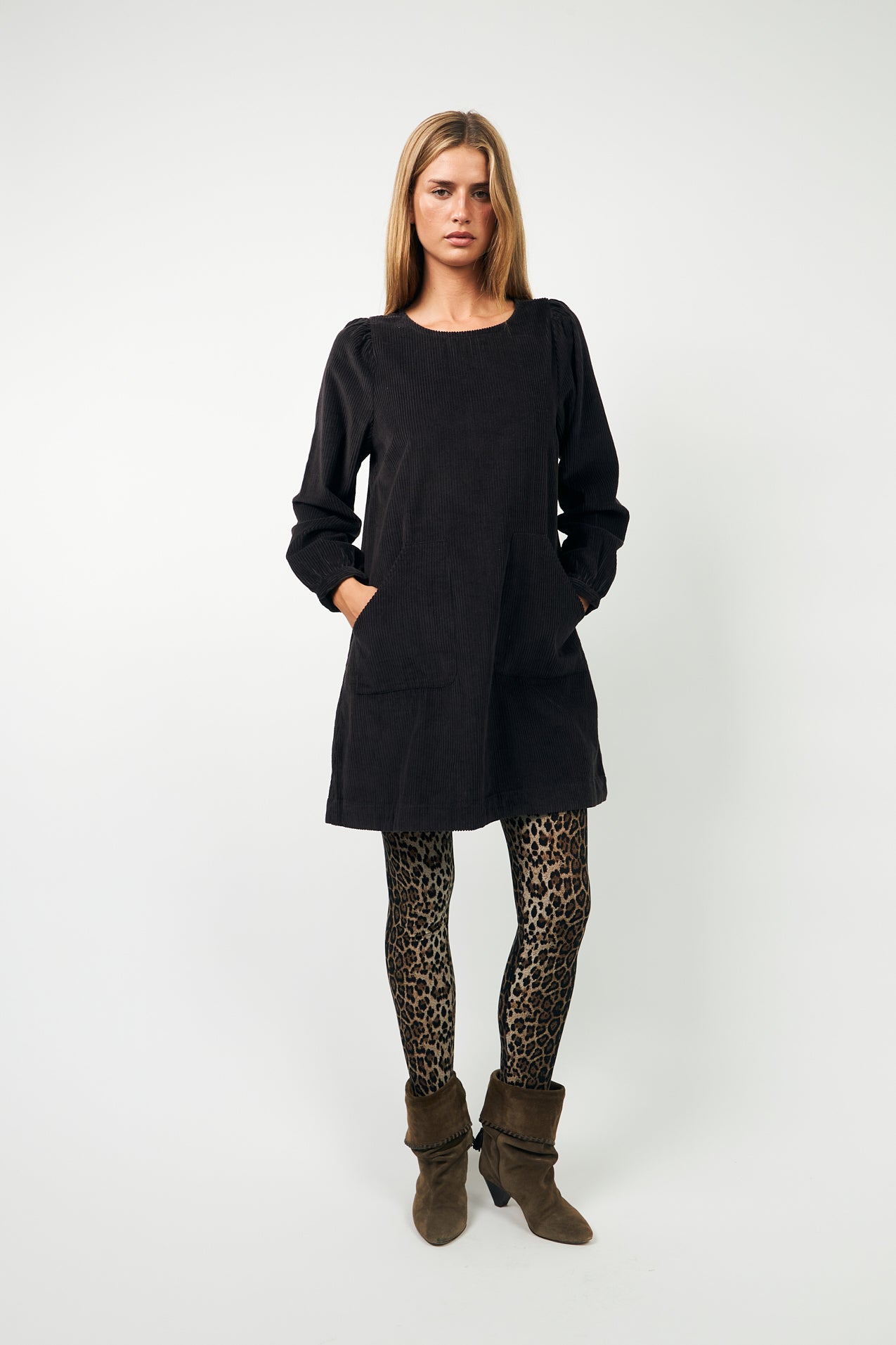 CarlaLL Kurzes Kleid - Dark Mokka