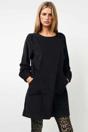 Lollys Laundry CarlaLL Kurzes Kleid Dress 87 Dark Mokka