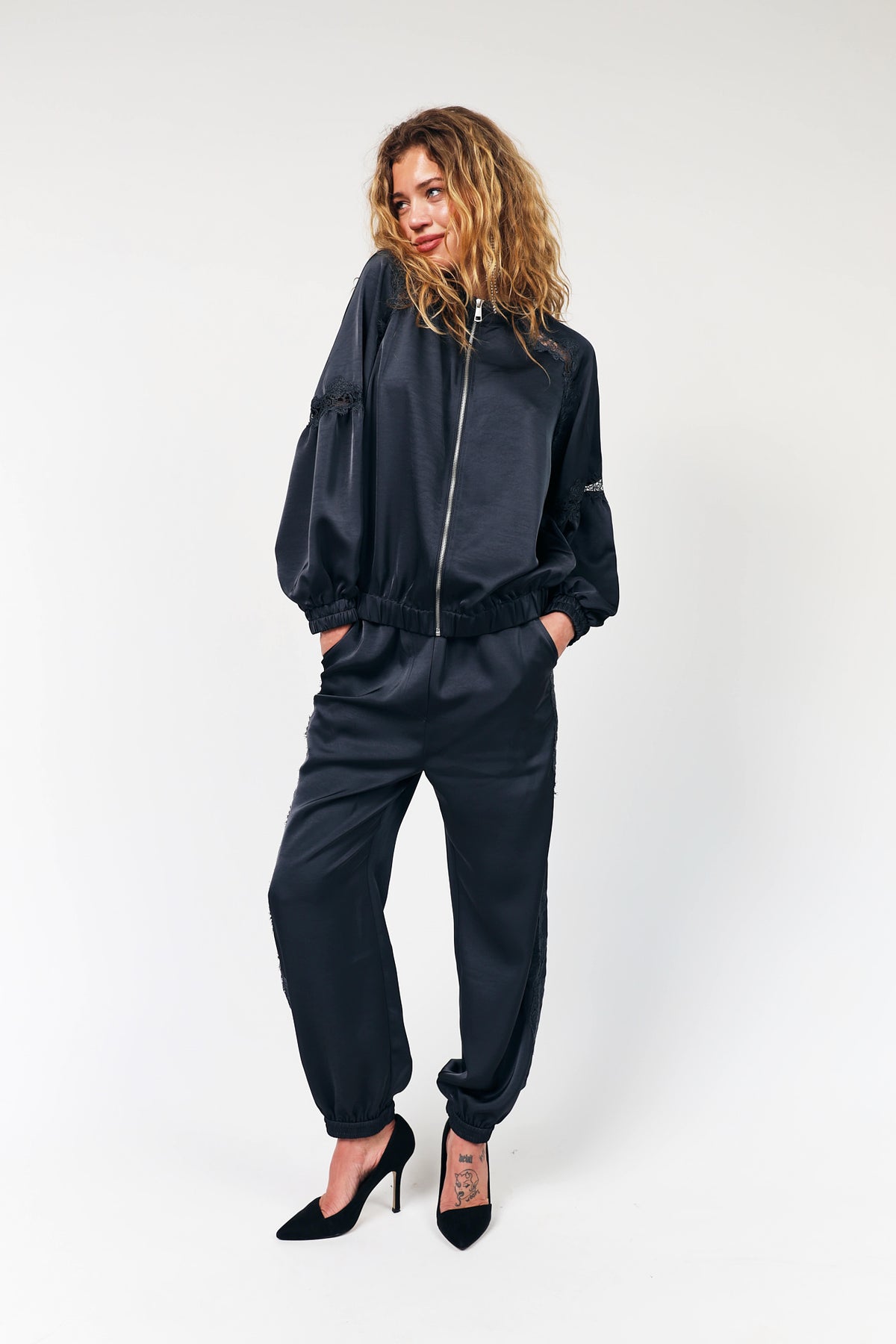 Lollys Laundry CatalinaLL Jacke Jacket Verblasstes Schwarz