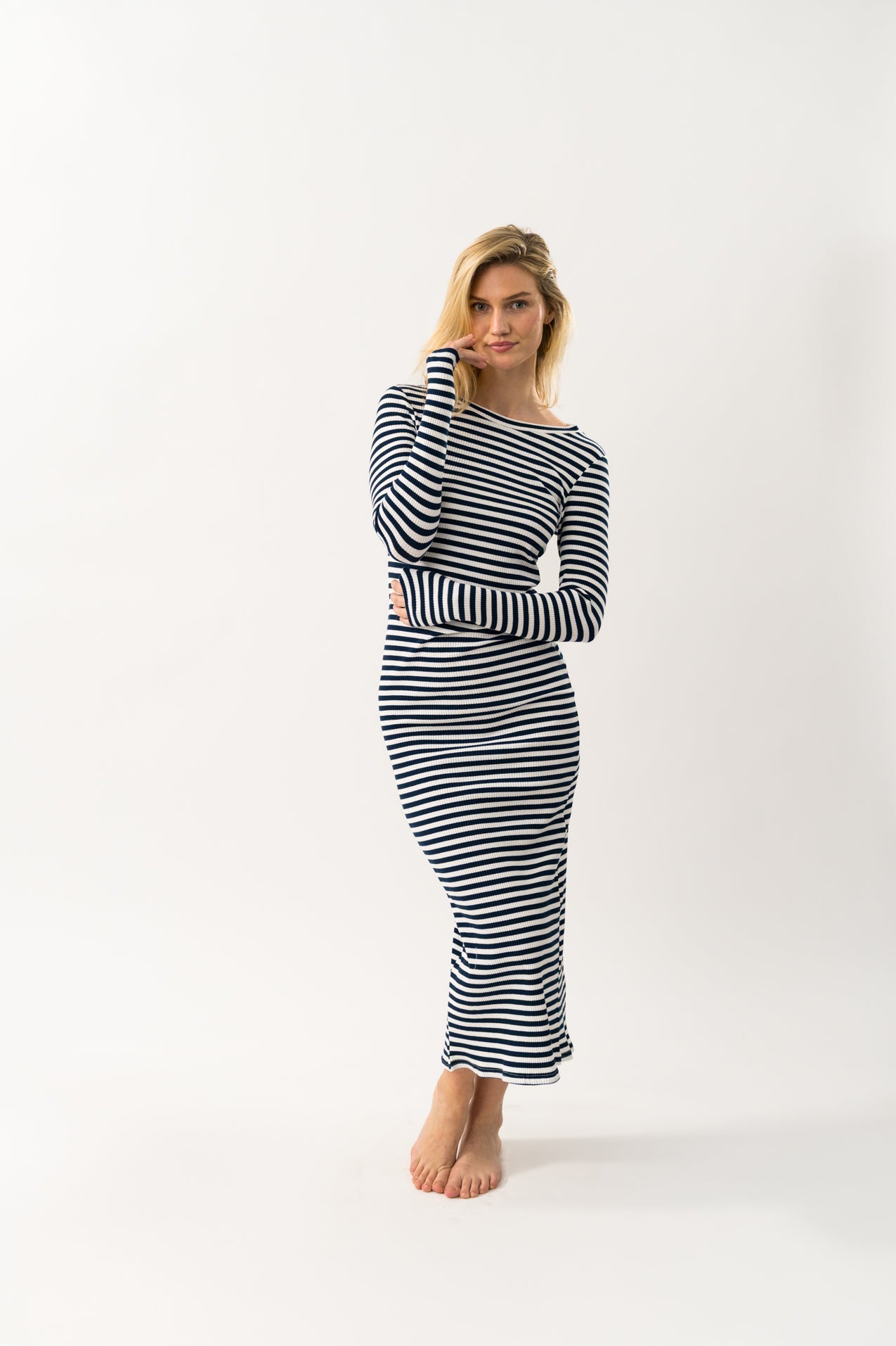Lollys Laundry ChristineLL Maxi Dress SL Dress 26 Navy