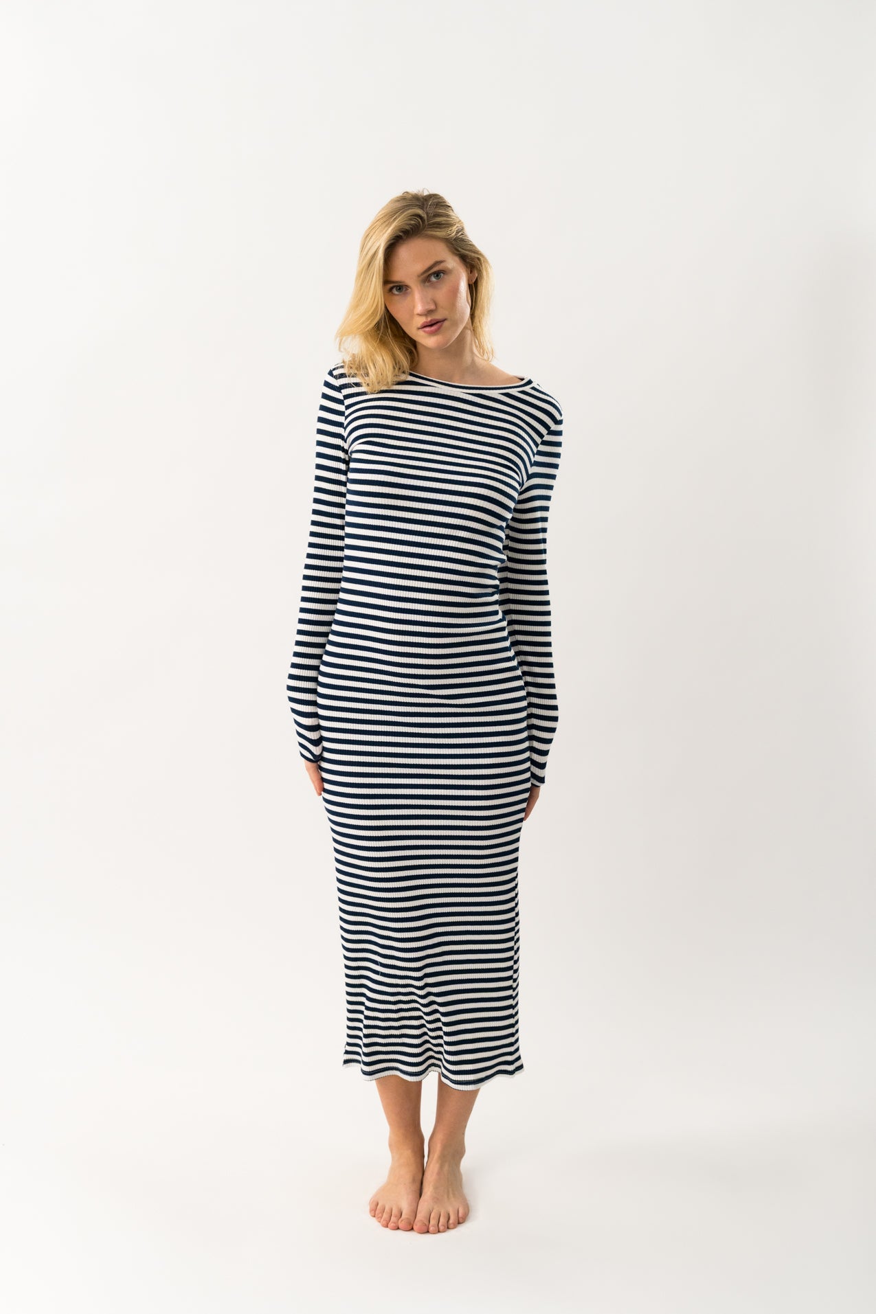 Lollys Laundry ChristineLL Maxi Dress SL Dress 26 Navy