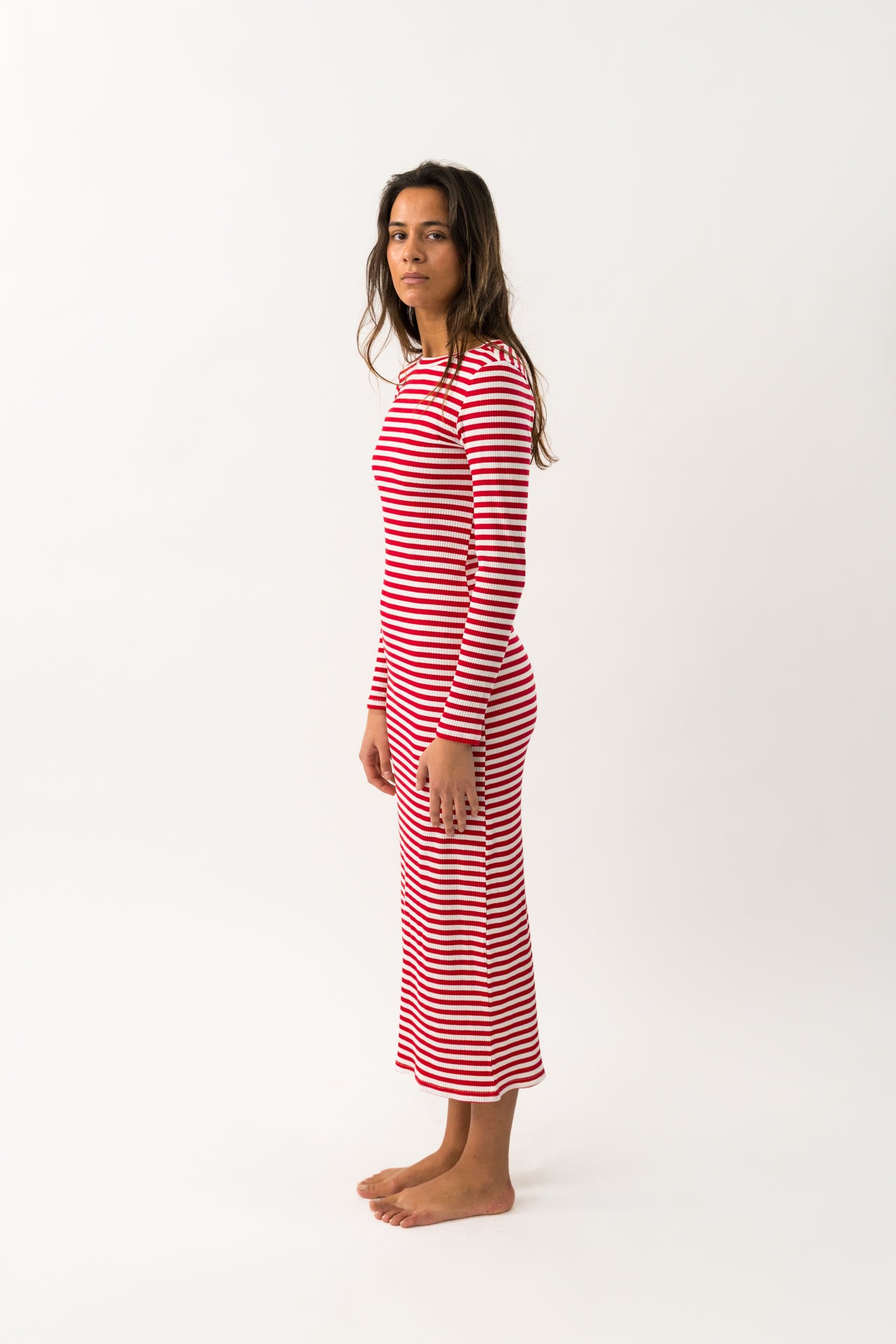 Lollys Laundry ChristineLL Maxi Dress SL Dress 30 Red