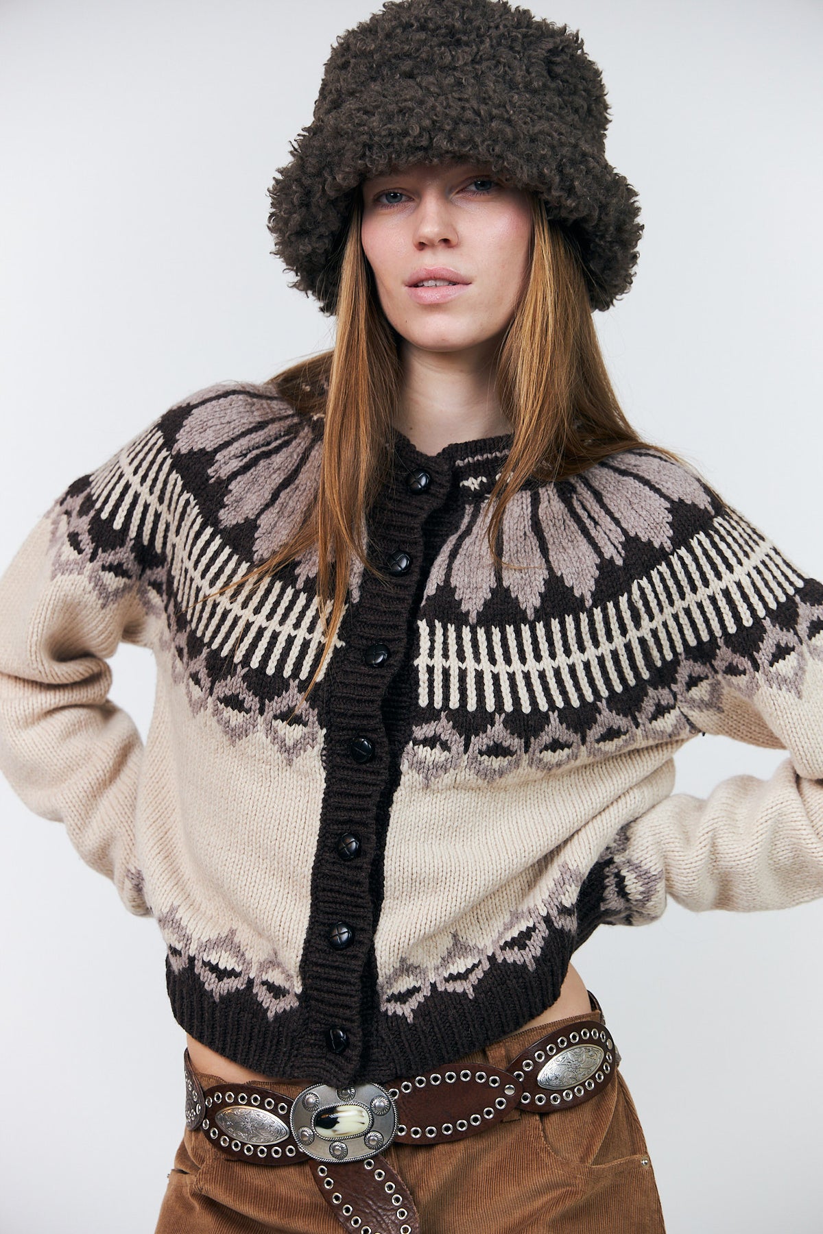 Lollys Laundry ClareLL Strickjacke Cardigan Creme