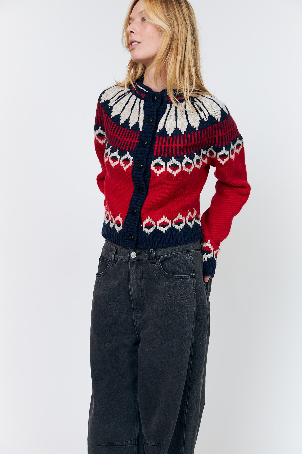 Lollys Laundry ClareLL Strickjacke Cardigan Rot