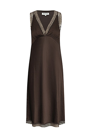 Lollys Laundry ClariLL Midi Kleid Dress Dunkelbraun