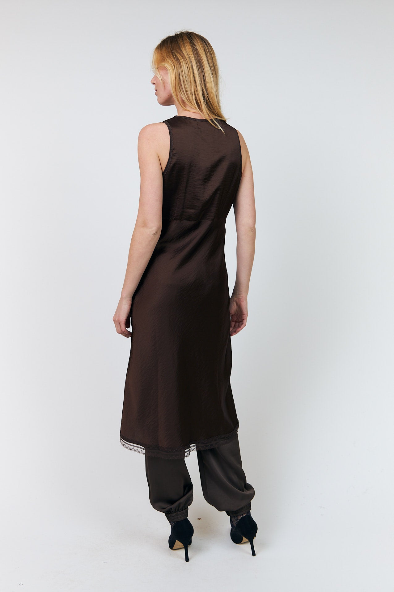 Lollys Laundry ClariLL Midi Kleid Dress Dunkelbraun