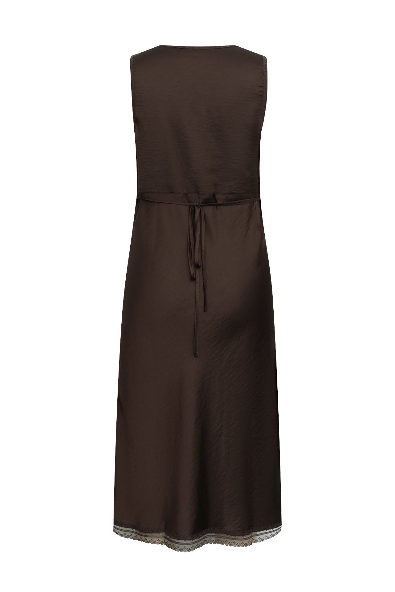 Lollys Laundry ClariLL Midi Kleid Dress Dunkelbraun