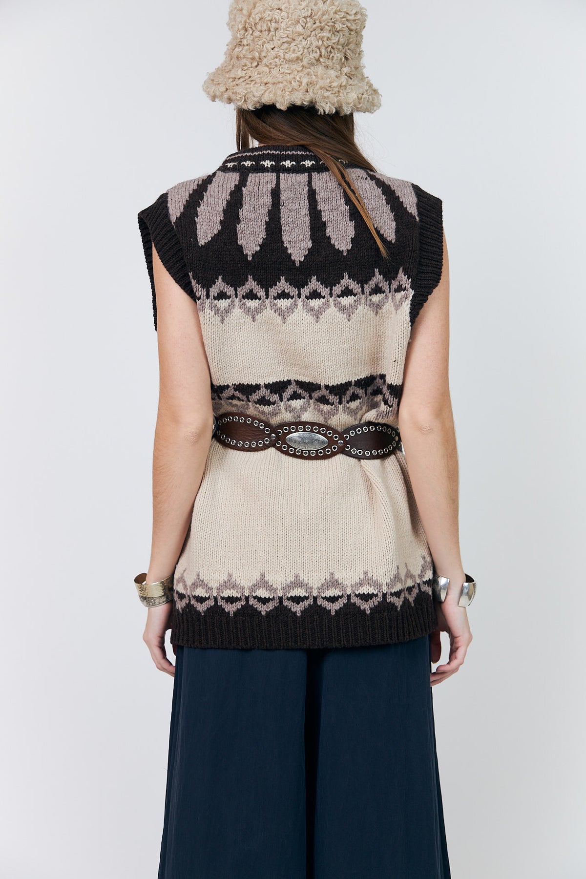 Lollys Laundry CleoLL Strickweste Vest Creme