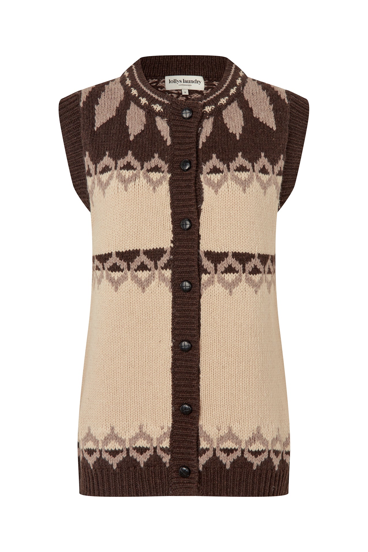 Lollys Laundry CleoLL Strickweste Vest Creme
