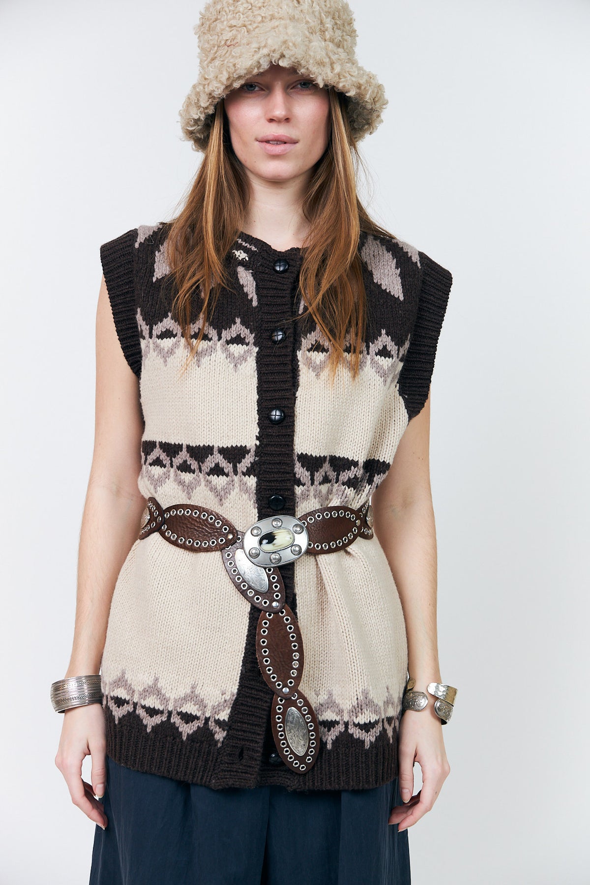 Lollys Laundry CleoLL Strickweste Vest Creme