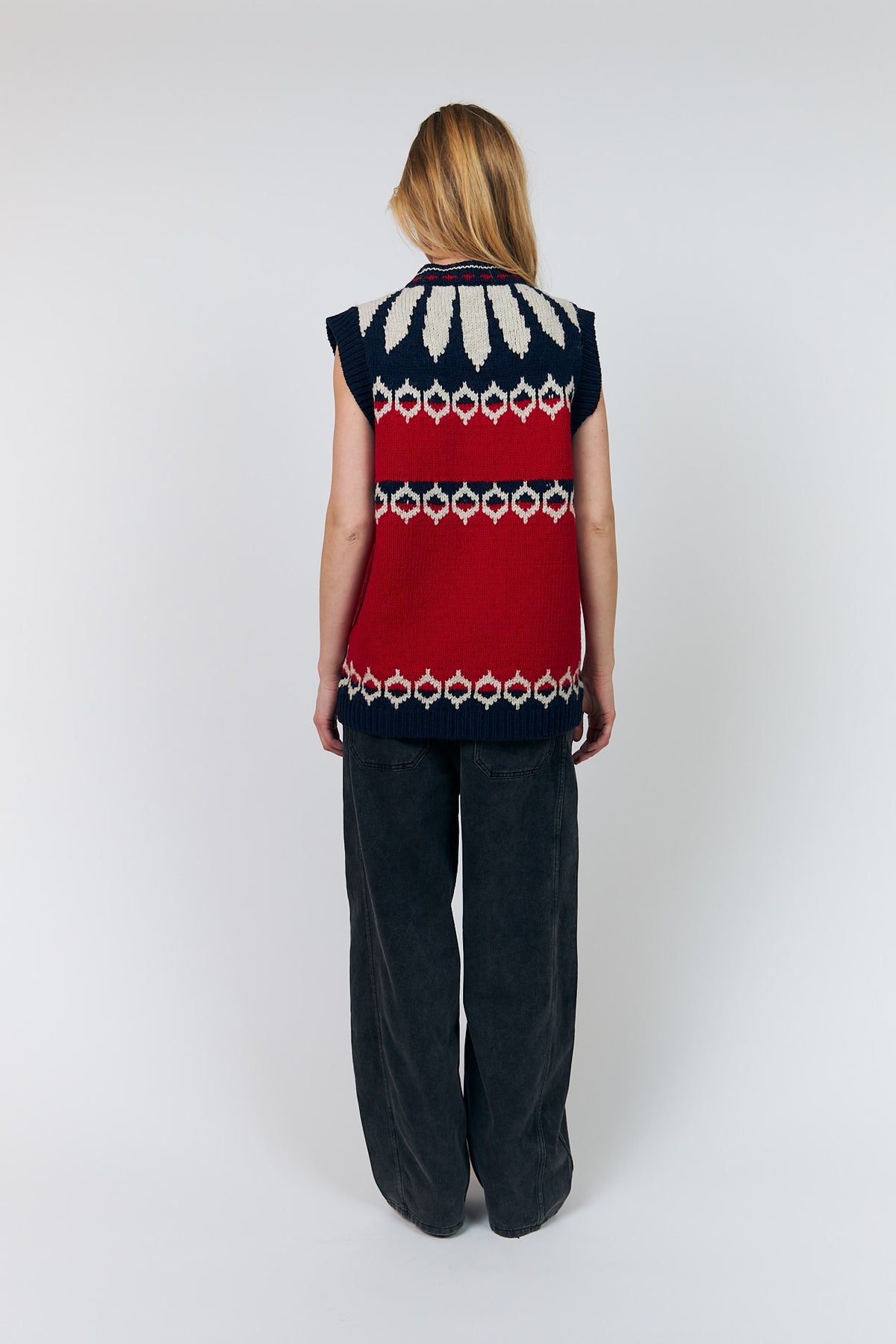 Lollys Laundry CleoLL Strickweste Vest Rot