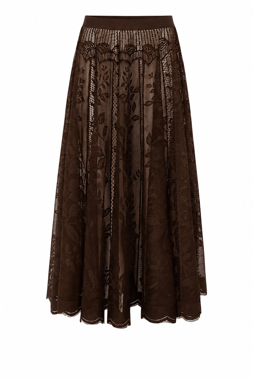 Lollys Laundry CollinsLL Maxi Rock Skirt Braun