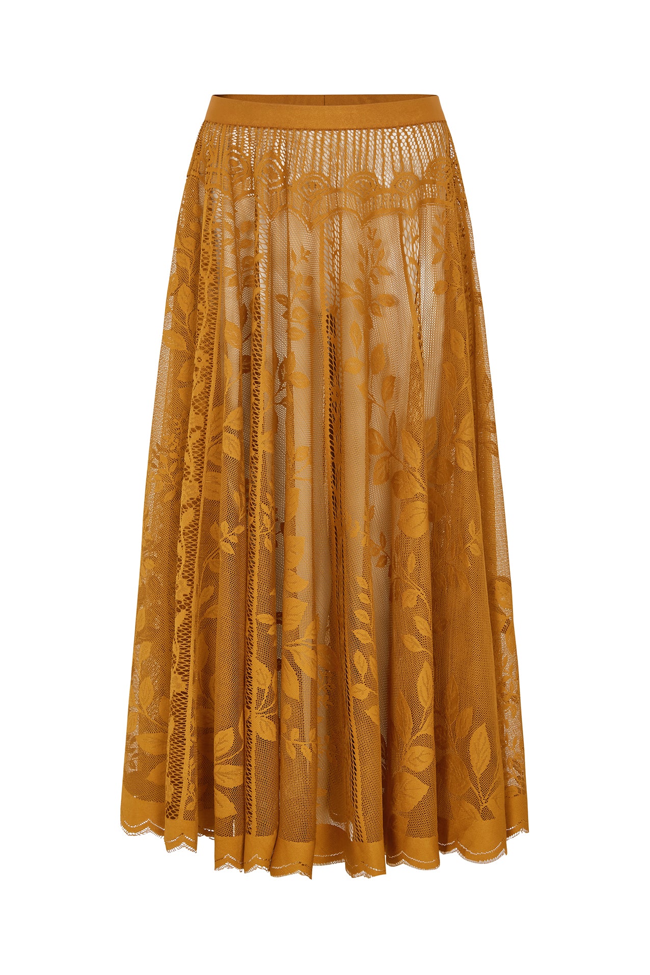 Lollys Laundry CollinsLL Maxi Rock Skirt Rostbraun
