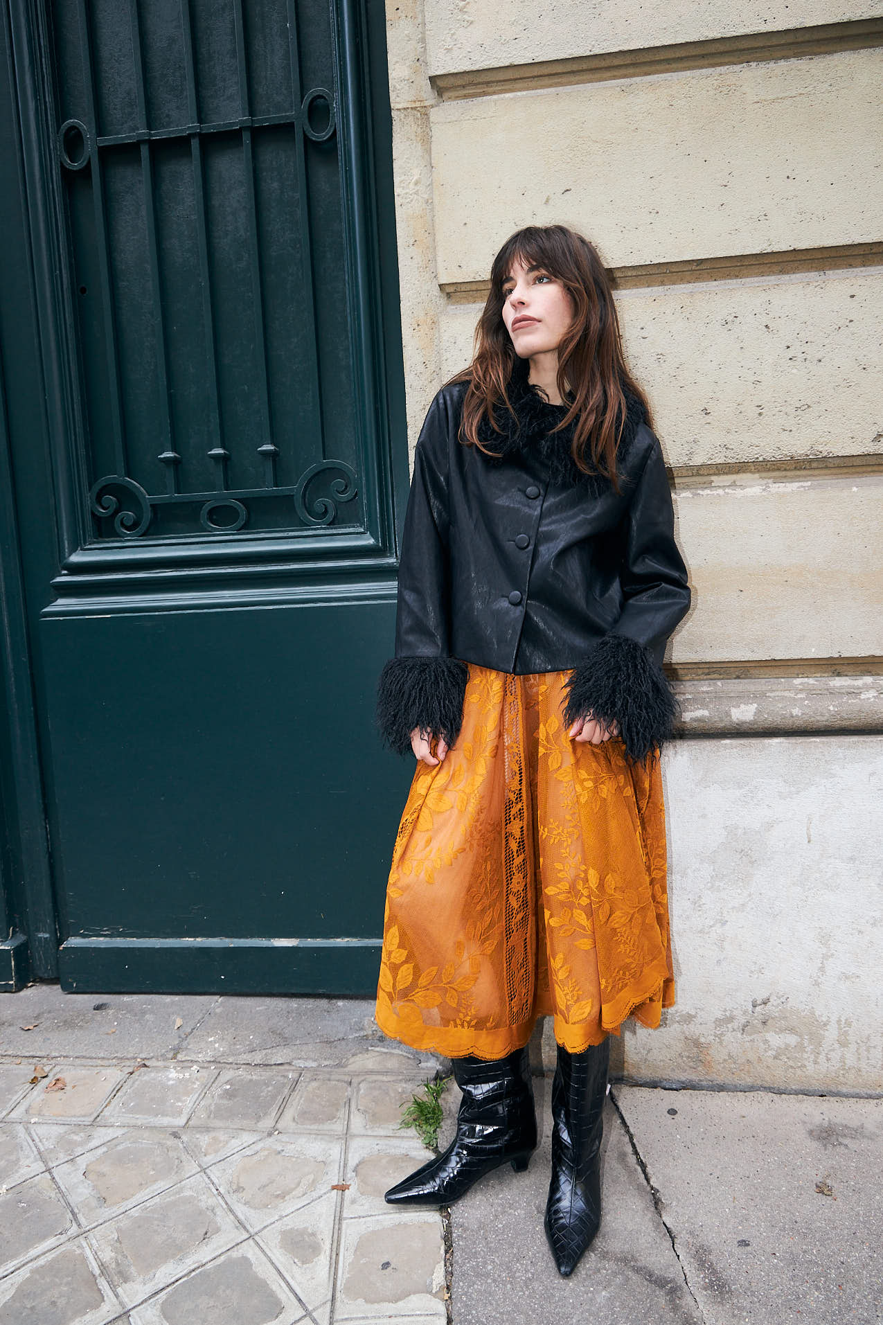 Lollys Laundry CollinsLL Maxi Rock Skirt Rostbraun