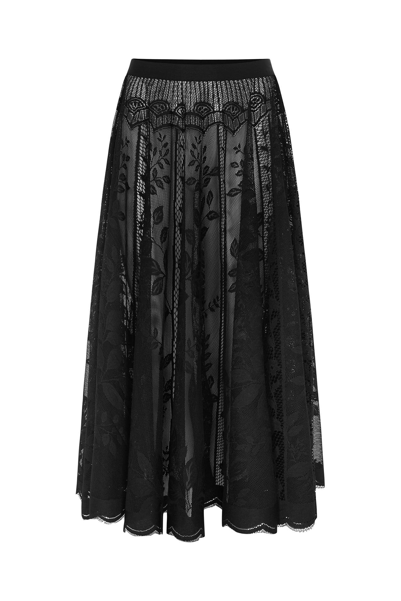Lollys Laundry CollinsLL Maxi Rock Skirt Schwarz