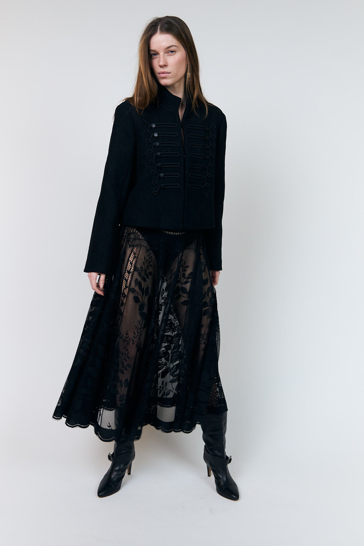 Lollys Laundry CollinsLL Maxi Rock Skirt Schwarz