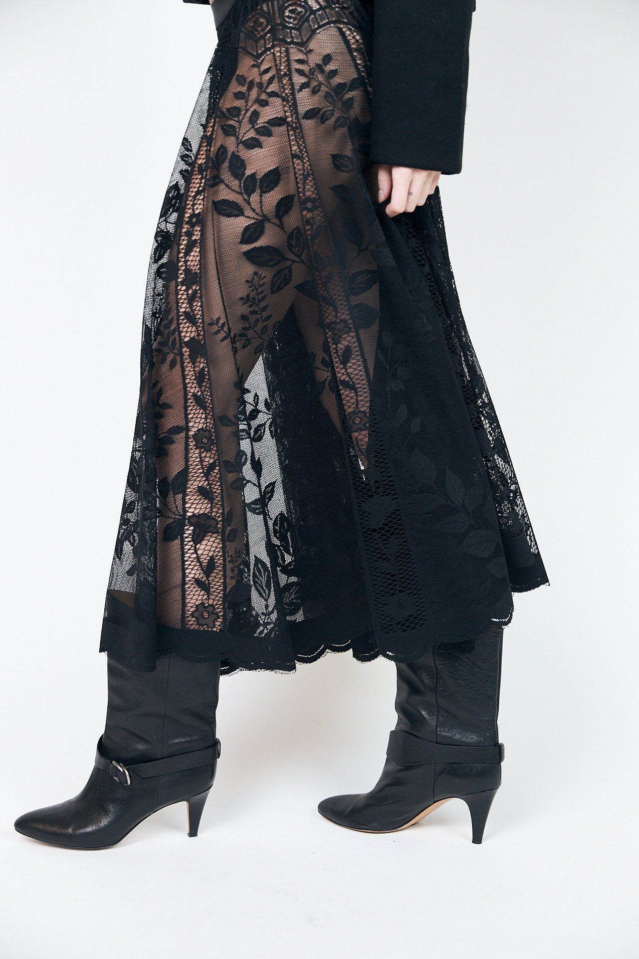 Lollys Laundry CollinsLL Maxi Rock Skirt Schwarz