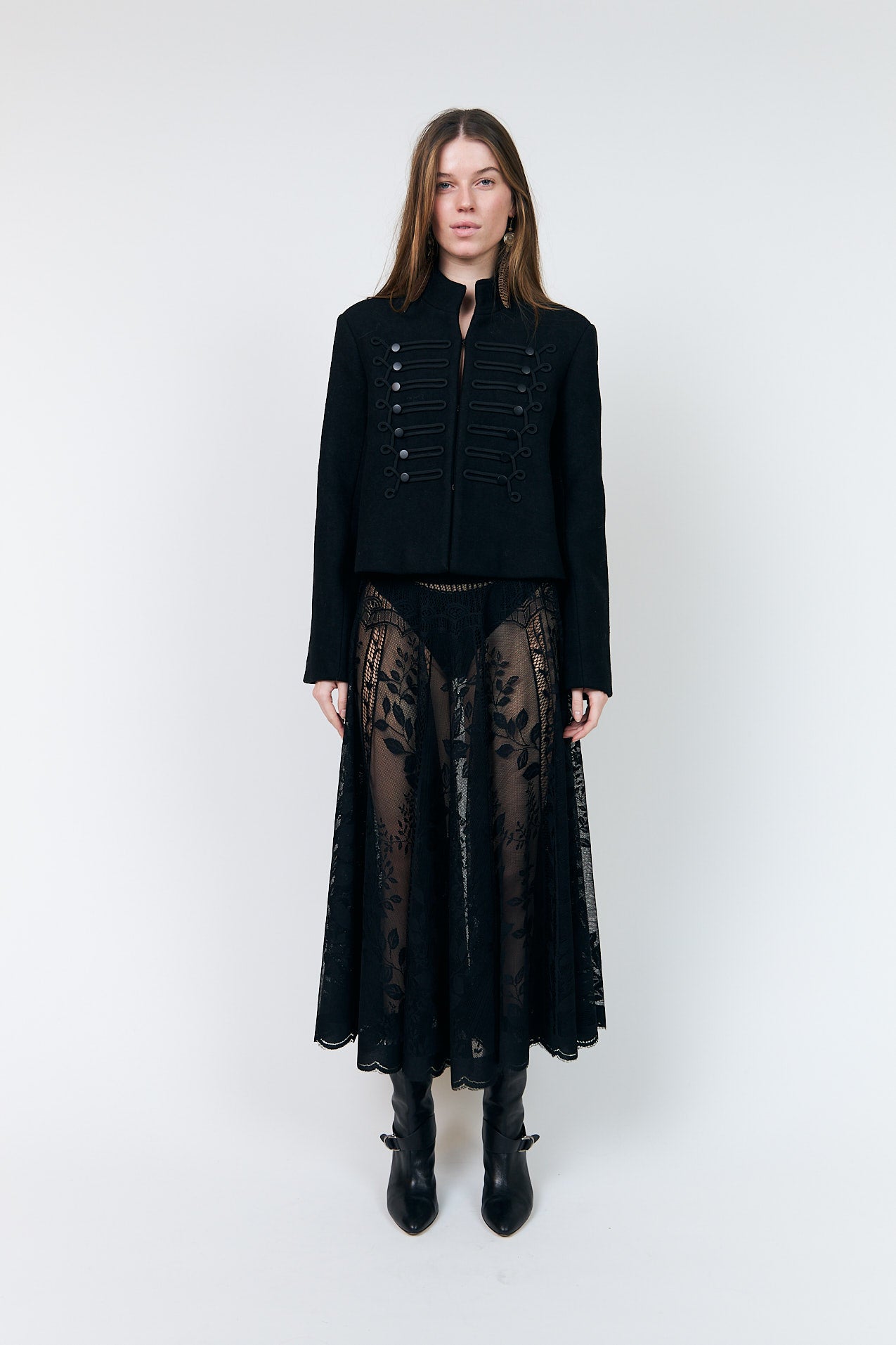 Lollys Laundry CollinsLL Maxi Rock Skirt Schwarz