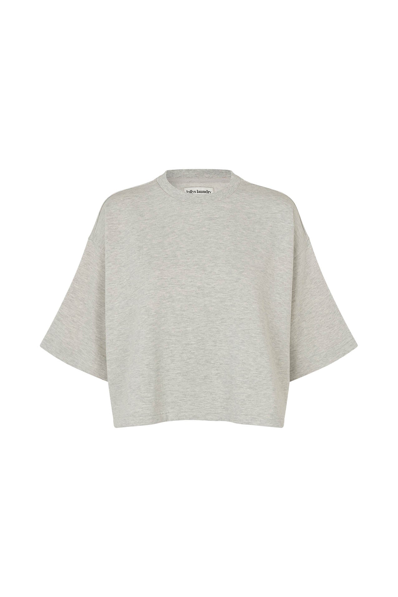 Lollys Laundry DanLL Boxy Sweatshirt Sweatshirt Hellgrau Melange
