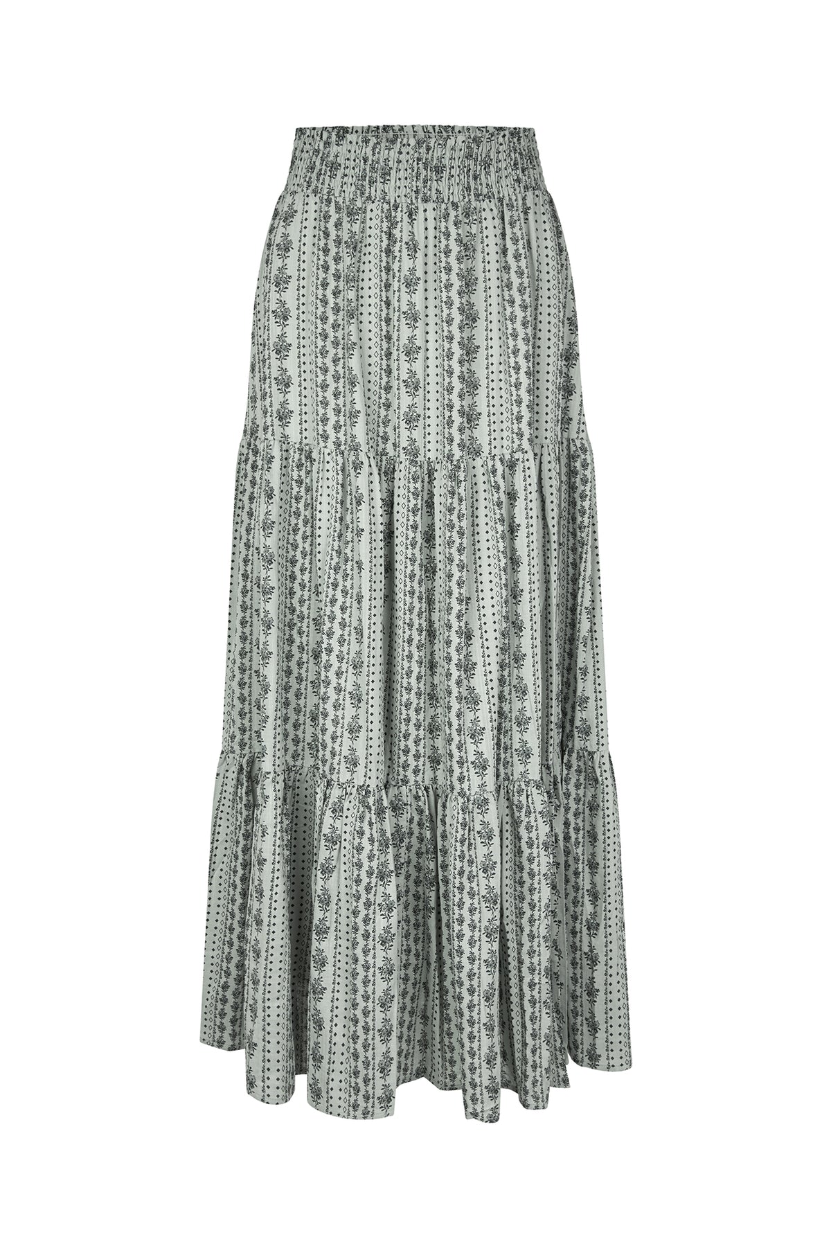 Lollys Laundry DiamondLL Maxi Rock Skirt Gedämpftes Grün