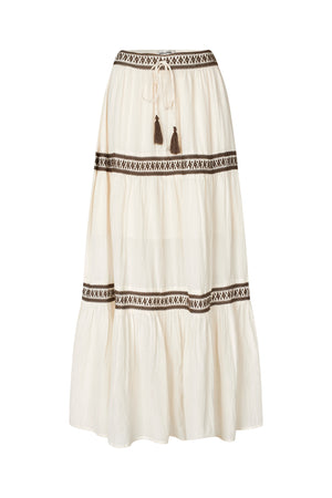 Lollys Laundry DiamondLL Maxi Rock Skirt Creme