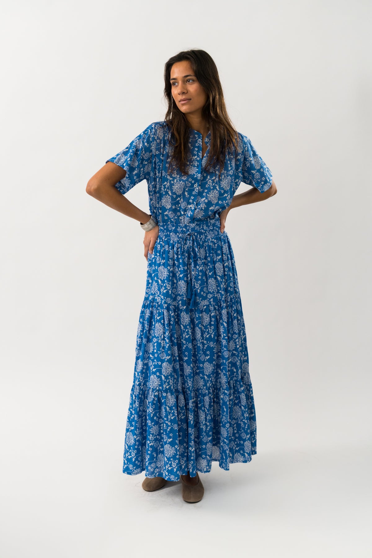Lollys Laundry DiamondLL Maxi Rock Skirt Blau