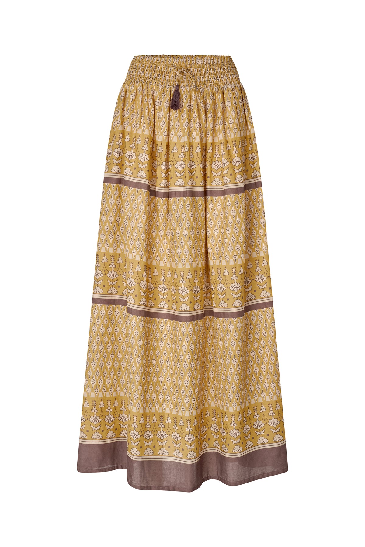 Lollys Laundry DiamondLL Maxi Rock Skirt Goldgelb