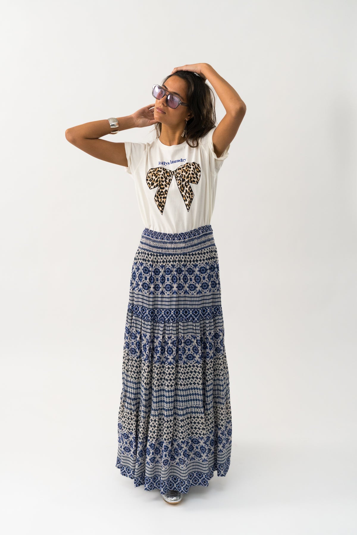 Lollys Laundry DiamondLL Maxi Skirt Skirt Blau