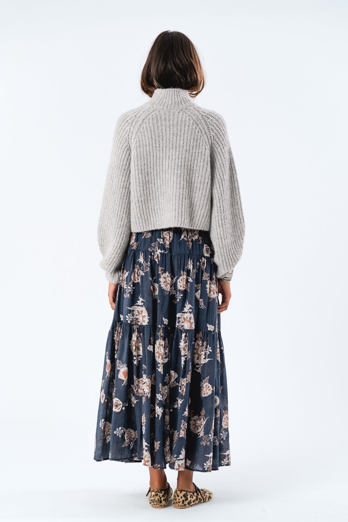 Lollys Laundry ElioLL Knit Jumper LS Jumper Hellgrau Melange