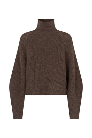 Lollys Laundry ElioLL Strickpullover Jumper Dunkelbraun