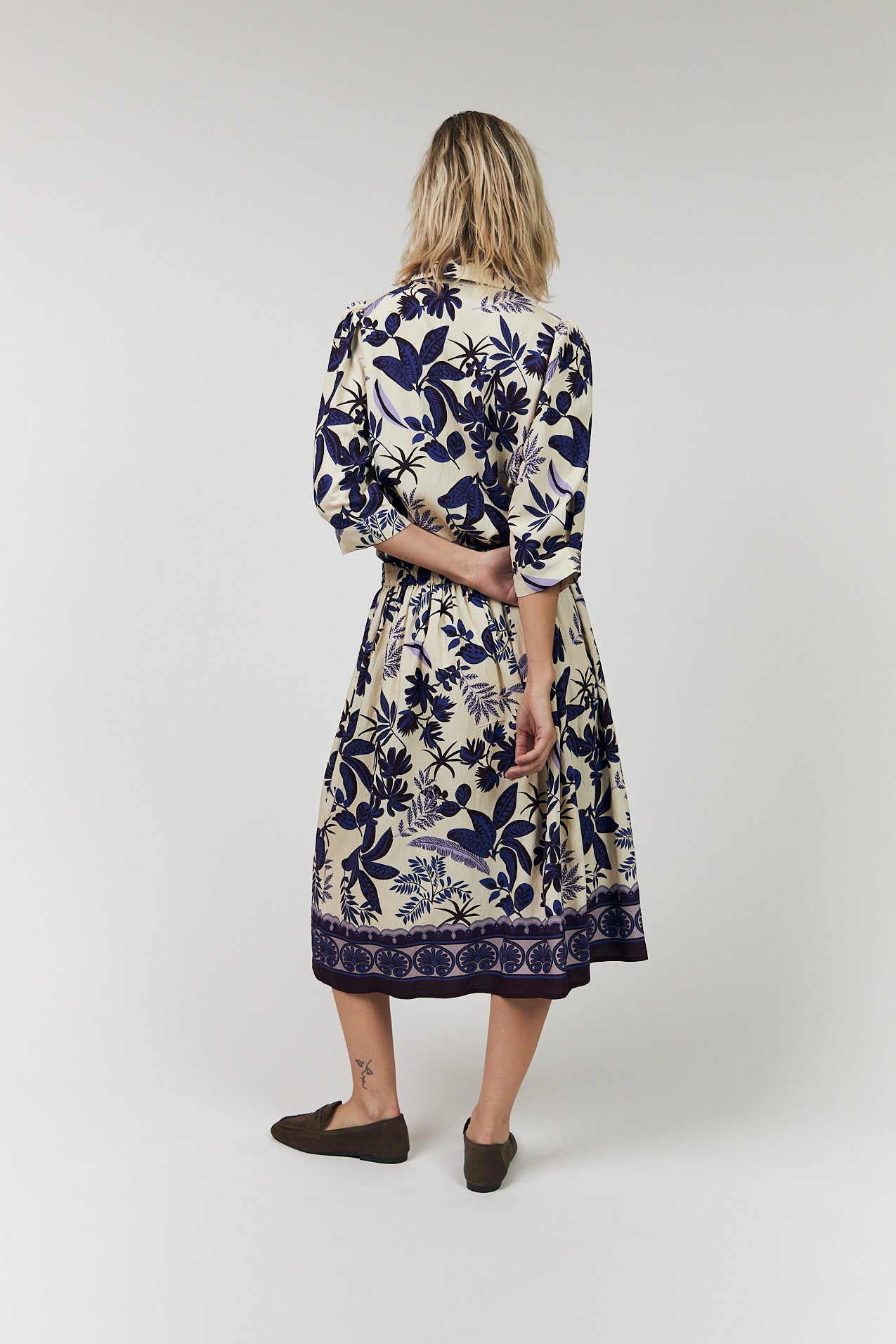 EllaLL Midi Rock - Flower Print