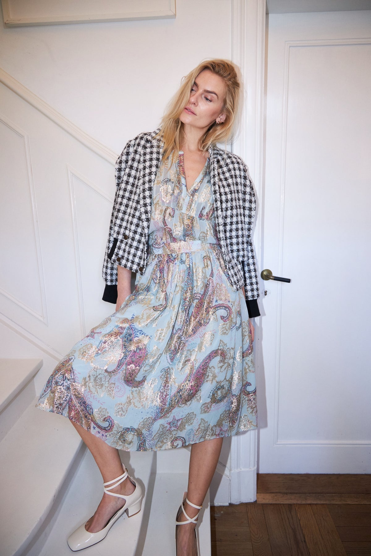 Lollys Laundry EllaLL Midi Skirt Skirt Hellblau