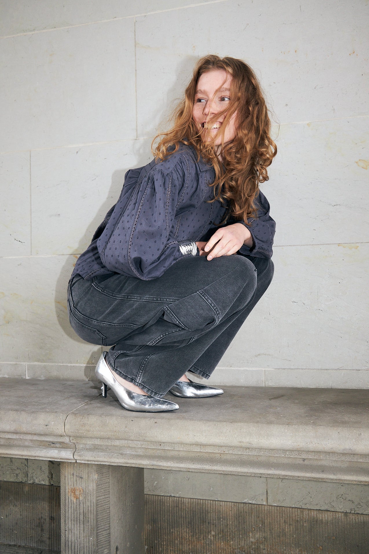 Lollys Laundry EmLL Bluse Shirt Verblasstes Schwarz