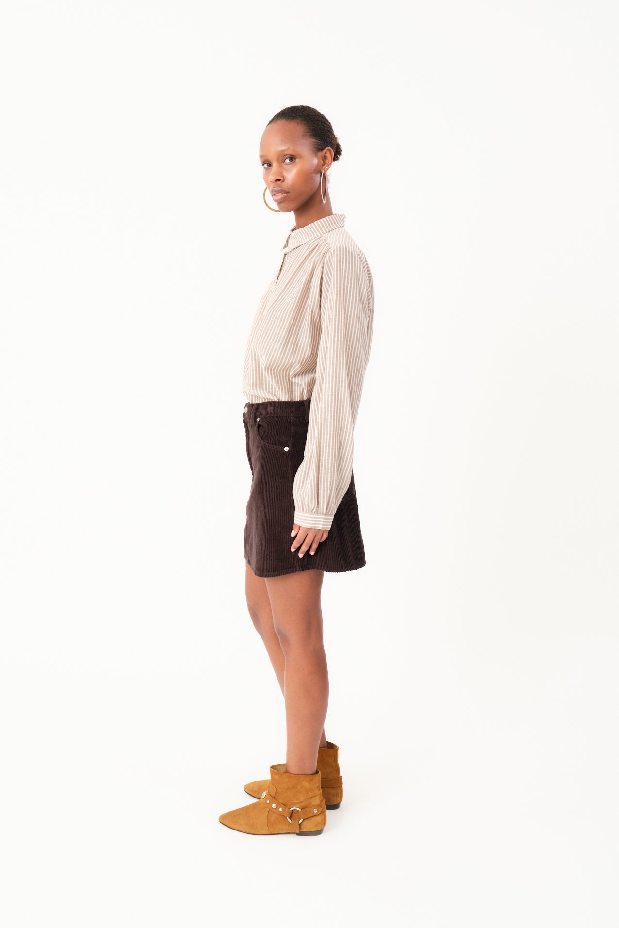 Lollys Laundry EvasLL kurzer rock Skirt 87 Dark Mokka