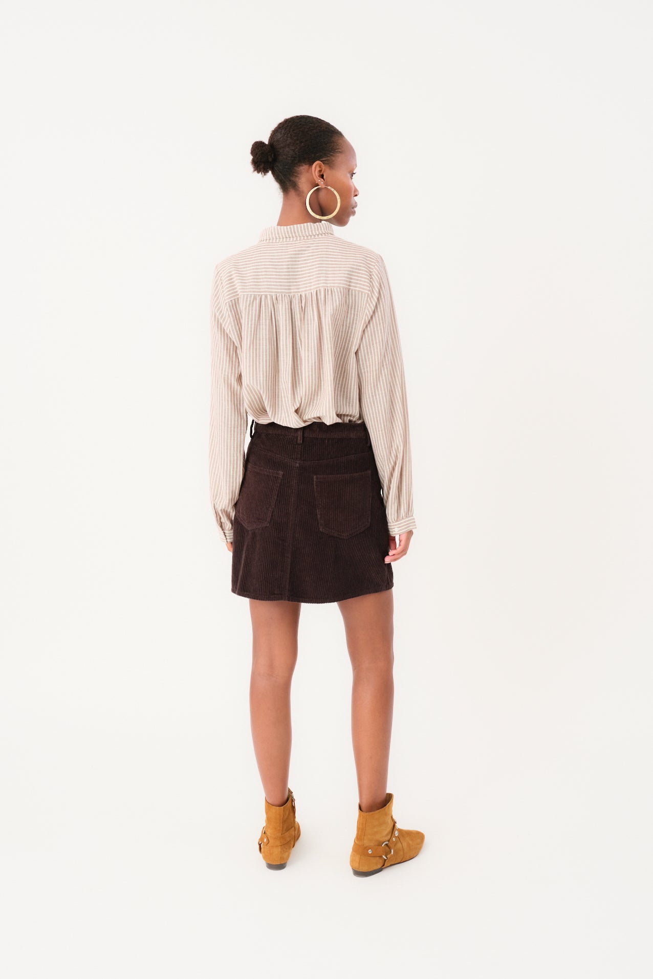 Lollys Laundry EvasLL kurzer rock Skirt 87 Dark Mokka