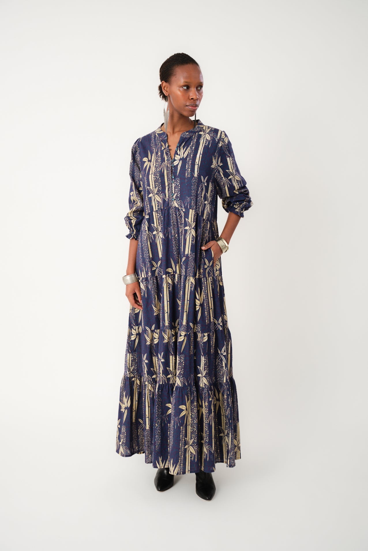 Lollys Laundry EvelynLL Maxi Kleid Dress 23 Dark Blue
