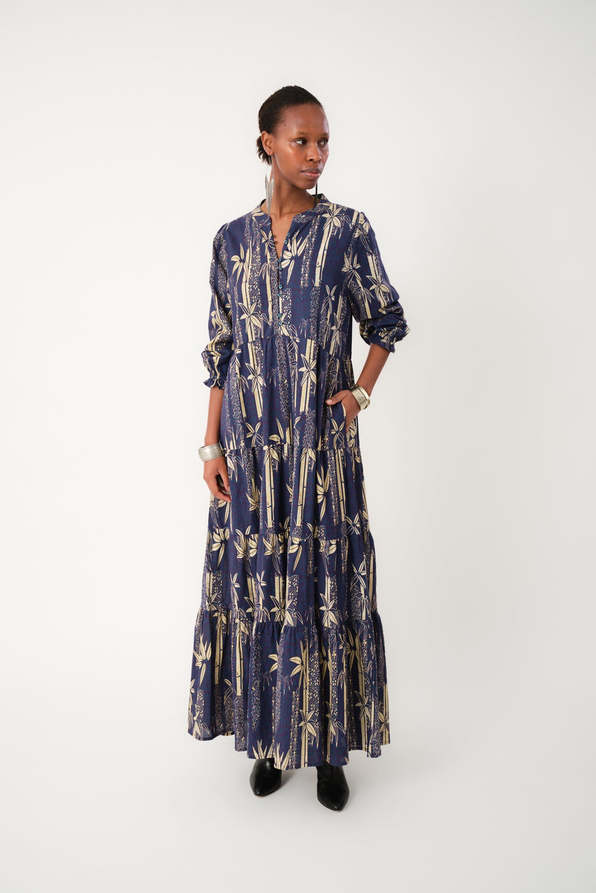 Lollys Laundry EvelynLL Maxi Kleid Dress Dunkelblau