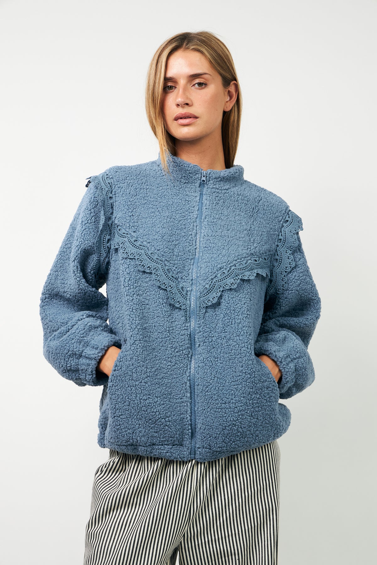 Lollys Laundry FalLL Jacke Outerwear Gedämpftes Blau